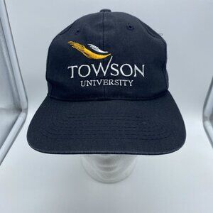 Towson Tigers University Black Baseball Cap Hat Snap-back Men's NCAA